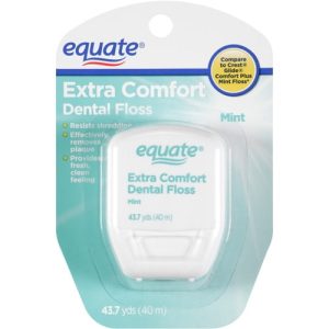 Equate Extra Comfort Mint Dental Floss, 43.7 yd