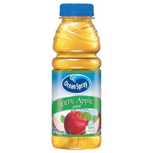 Ocean Spray 100% Apple Juice 15.2 oz Plastic Bottles - Pack of 12